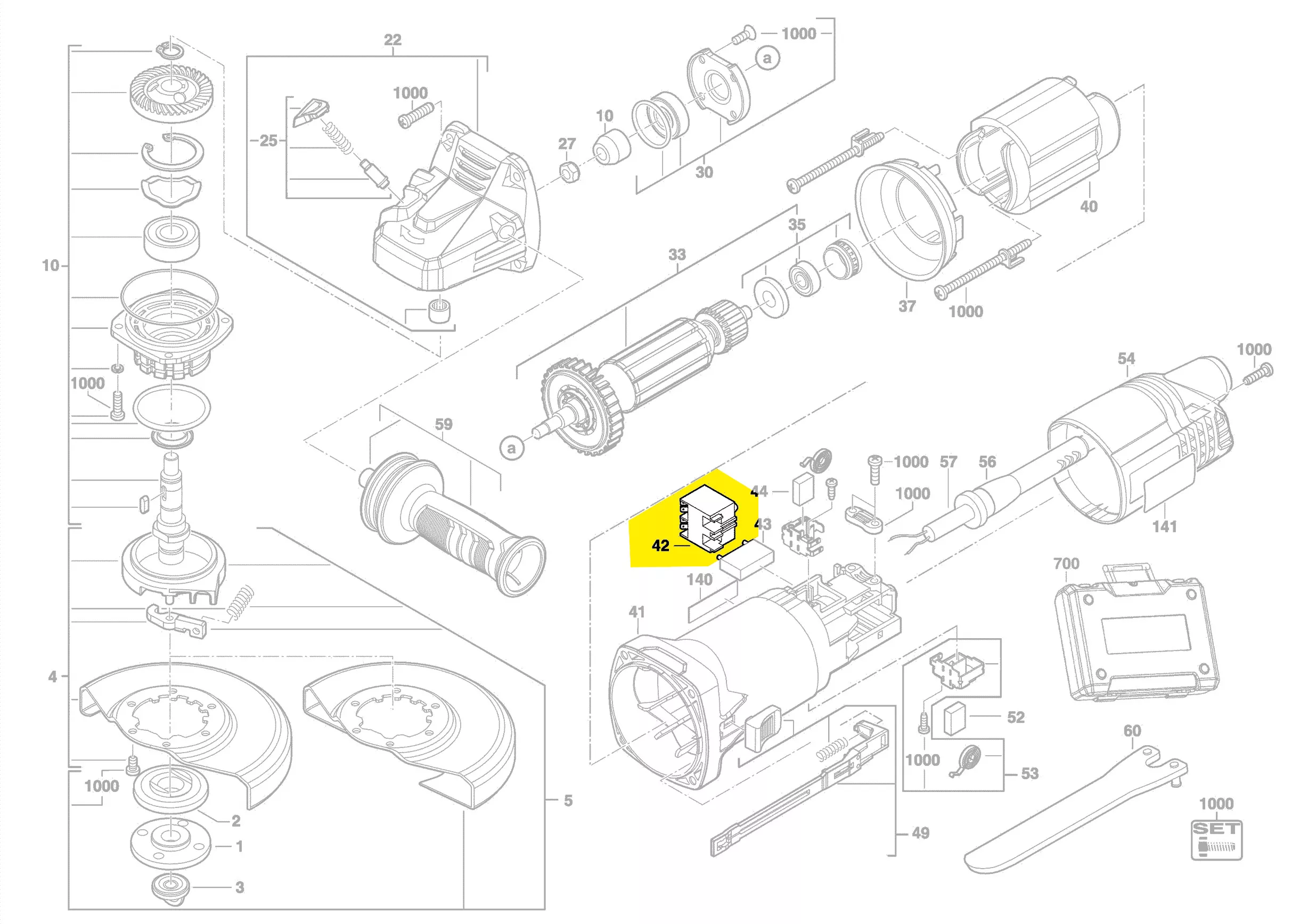 Interrupteur réf. 4931428727 AEG